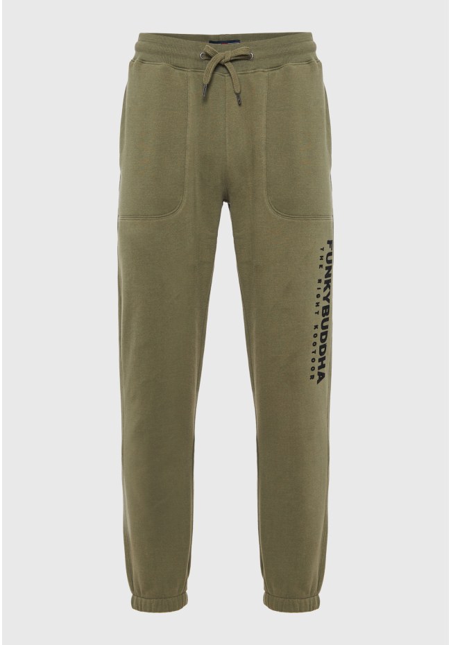 Παντελόνι φόρμας με branded flock τύπωμα