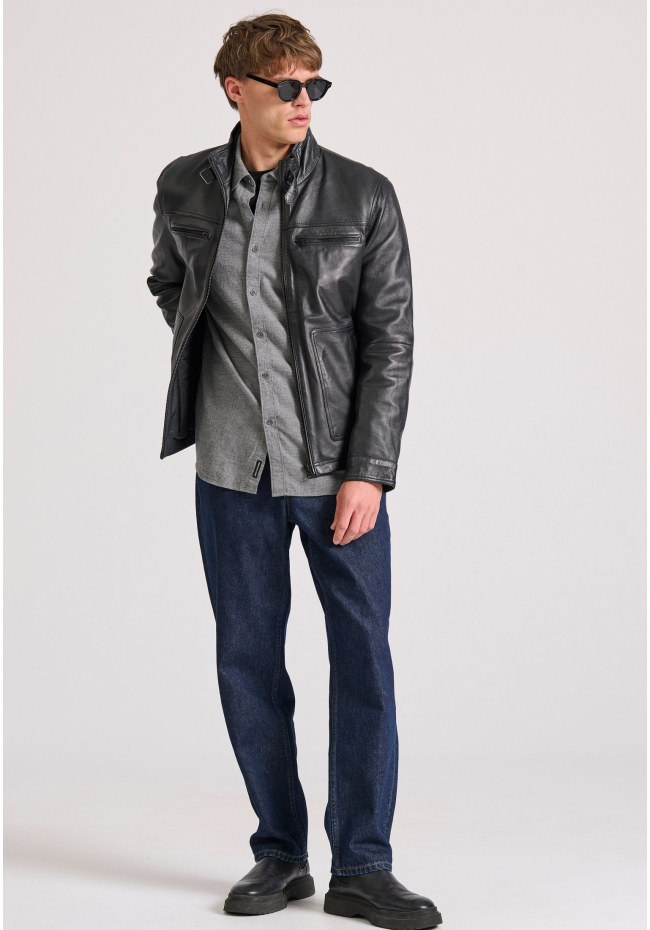 Ανδρικό δερμάτινο jacket (Sheepskin)