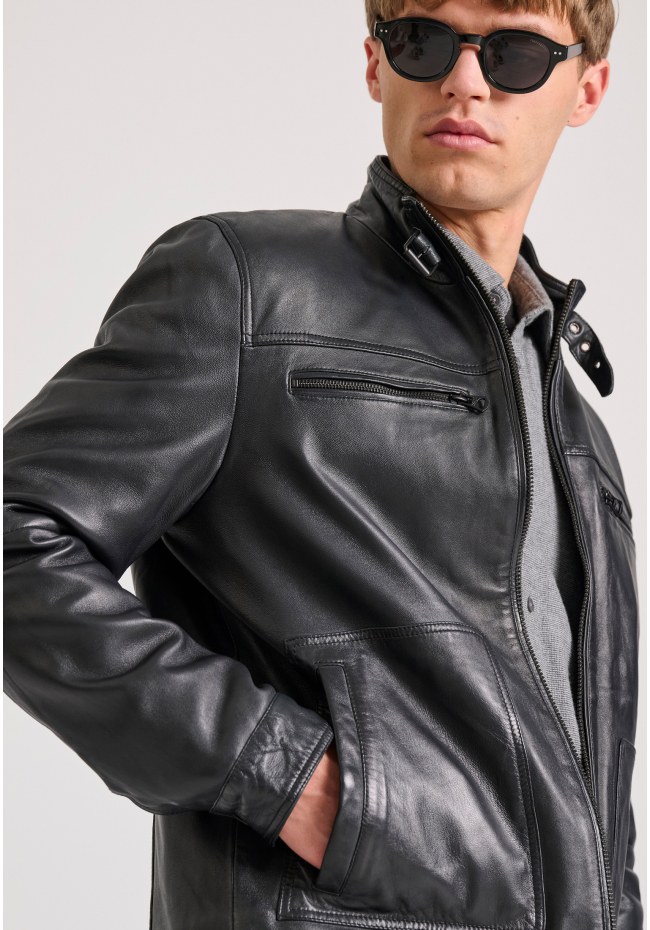 Ανδρικό δερμάτινο jacket (Sheepskin)