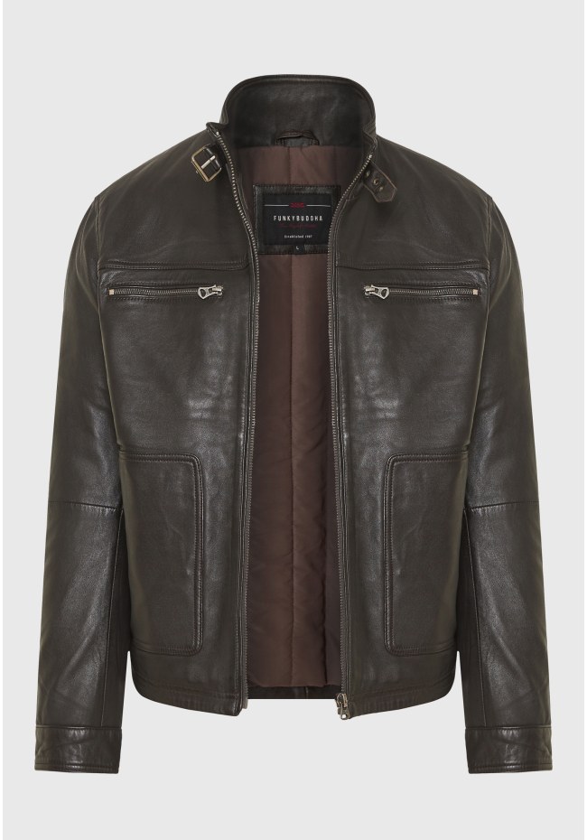 Ανδρικό δερμάτινο jacket (Sheepskin)