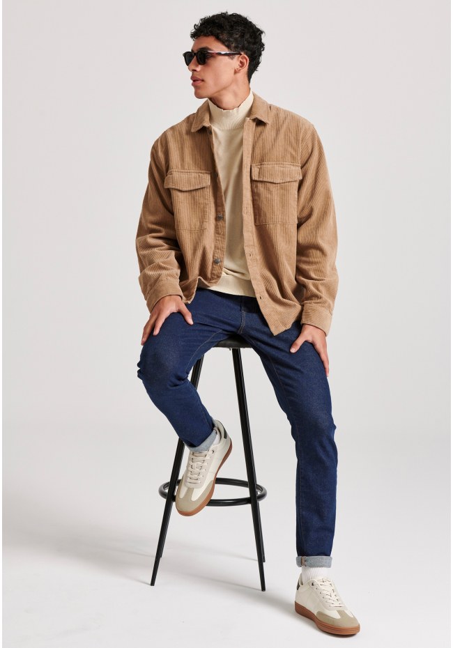 Slim tapered fit τζιν παντελόνι με whisker details