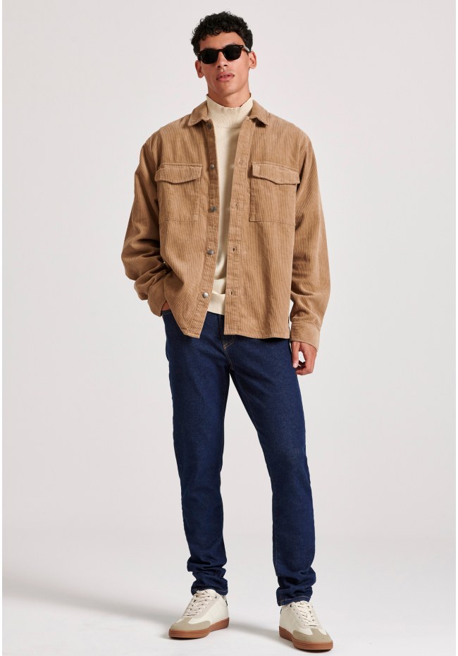 Slim tapered fit τζιν παντελόνι με whisker details