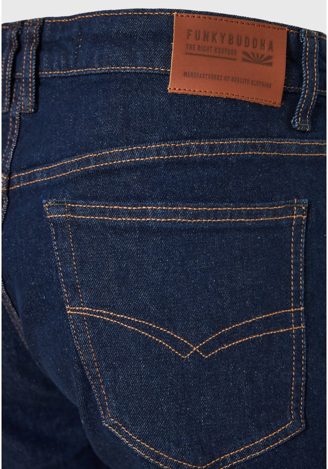 Slim tapered fit τζιν παντελόνι με whisker details