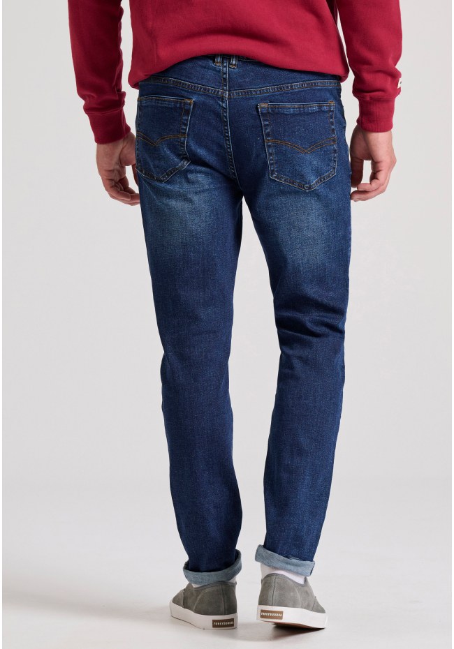 Hemp blend slim fit jeans
