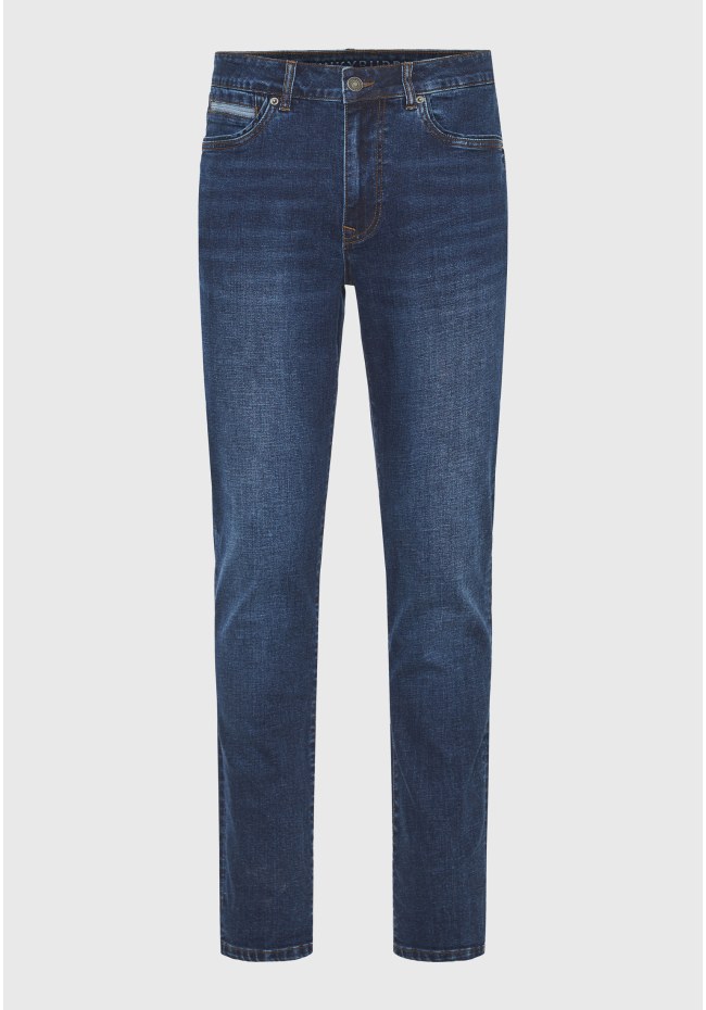 Hemp blend slim fit jeans