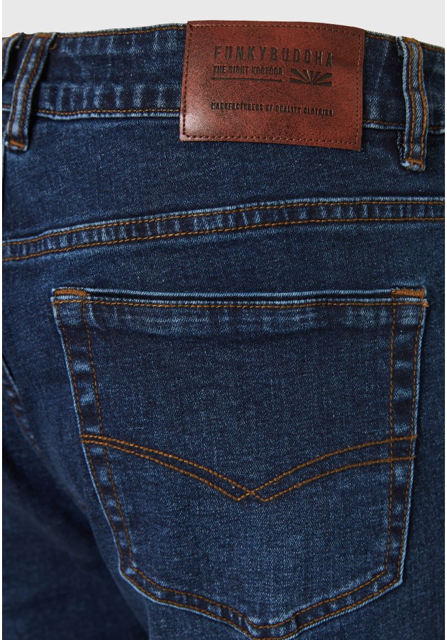 Hemp blend slim fit jeans