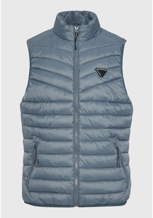 Ανδρικό αμάνικο καπιτονέ μπουφάν