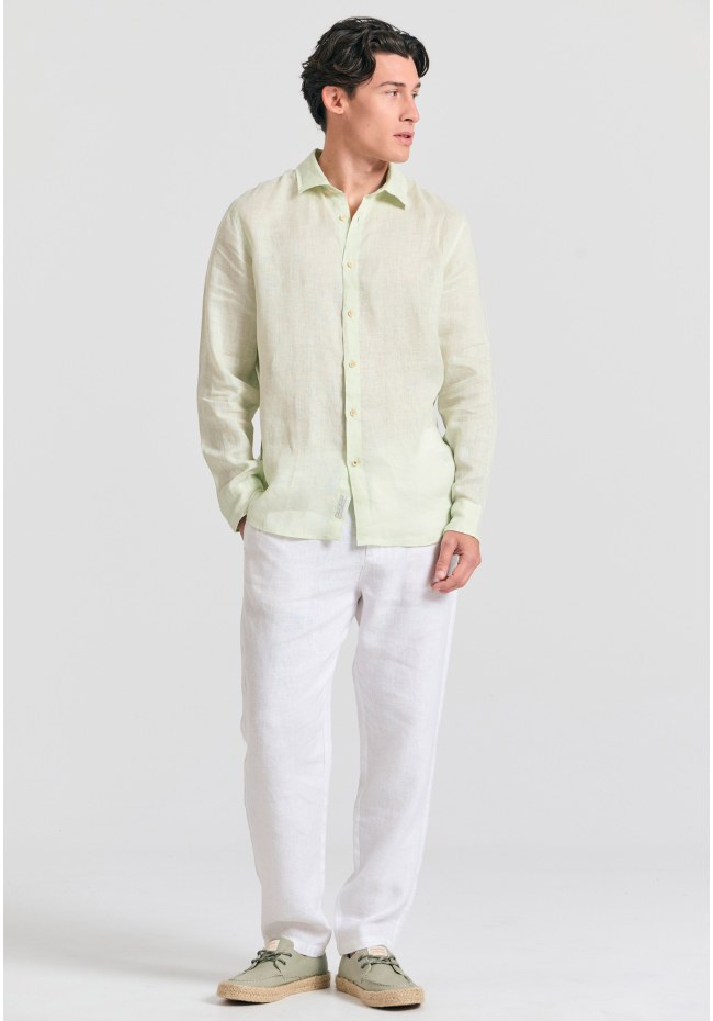 Garment dyed λινό πουκάμισο - The essentials