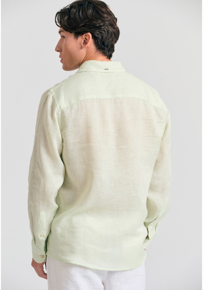 Garment dyed λινό πουκάμισο - The essentials