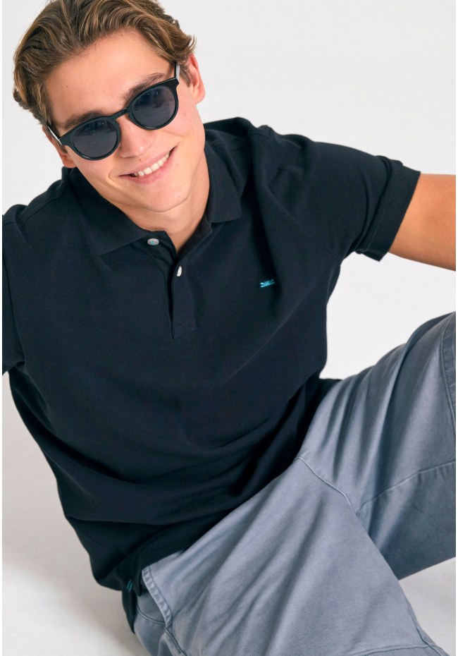 Polo μπλούζα με κεντημένο logo - The essentials