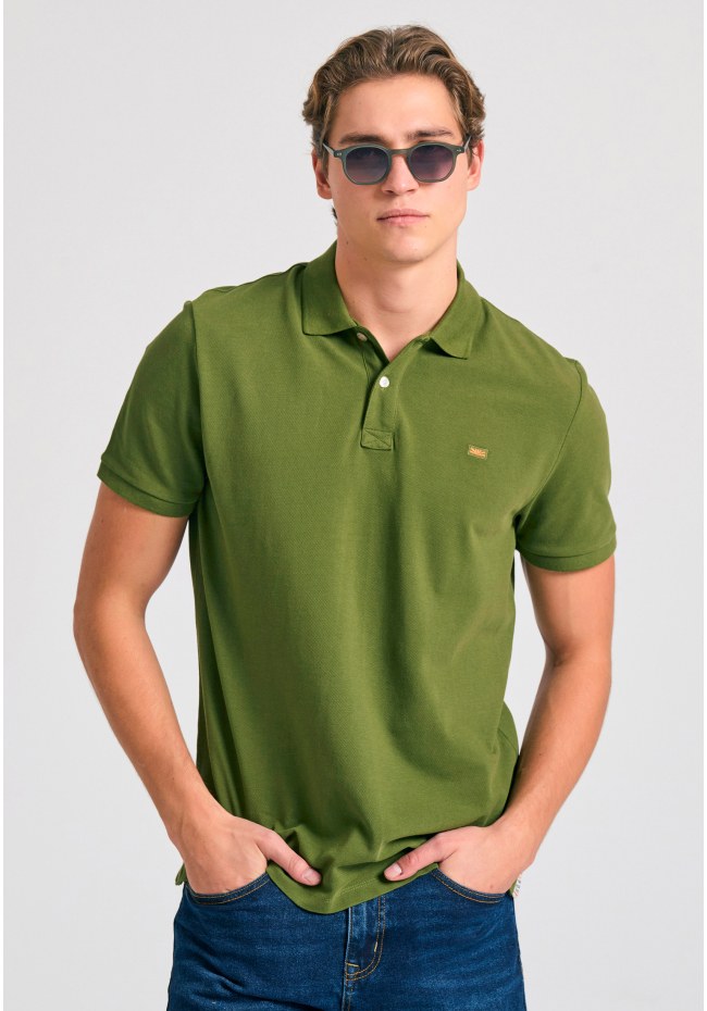 Polo μπλούζα με κεντημένο logo - The essentials