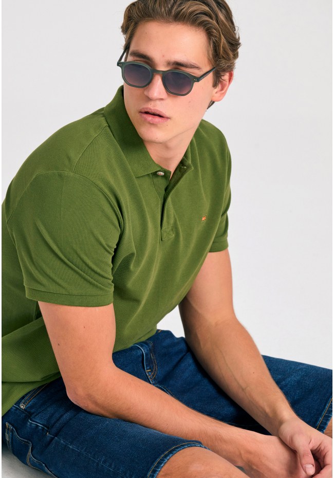 Polo μπλούζα με κεντημένο logo - The essentials