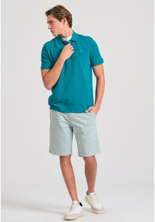 Polo μπλούζα με κεντημένο logo - The essentials