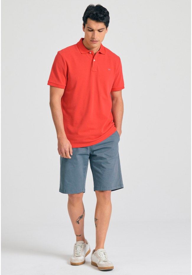 Polo μπλούζα με κεντημένο logo - The essentials