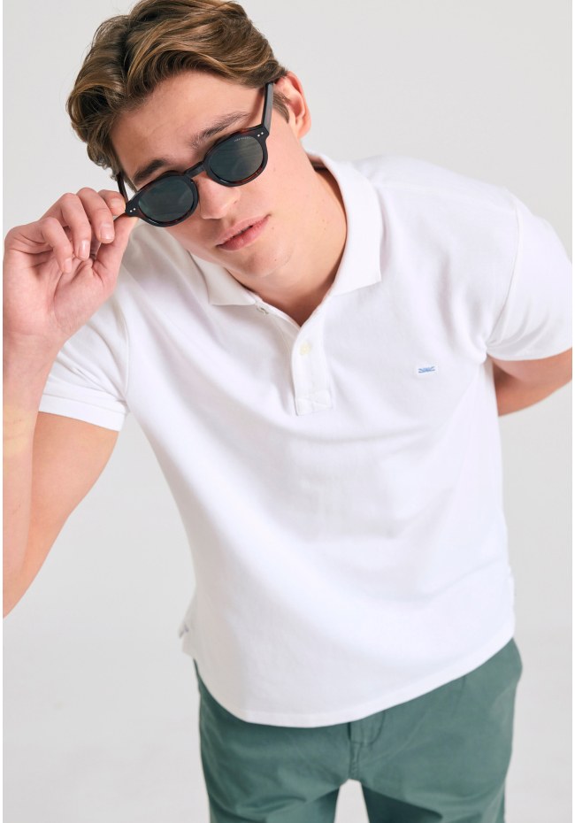 Polo μπλούζα με κεντημένο logo - The essentials