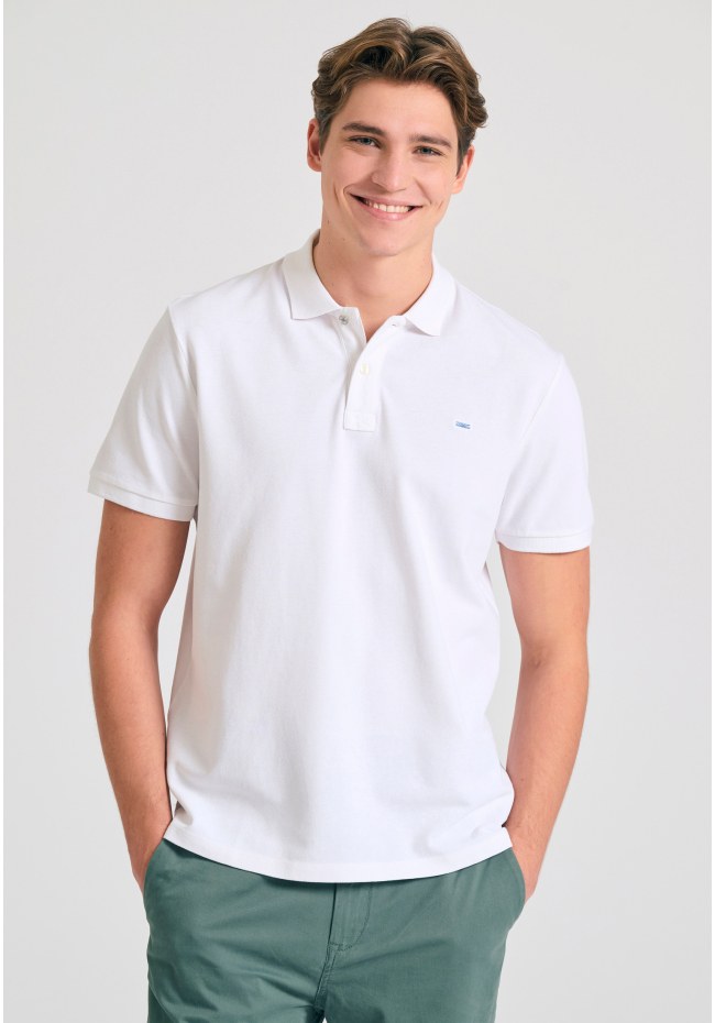 Polo μπλούζα με κεντημένο logo - The essentials