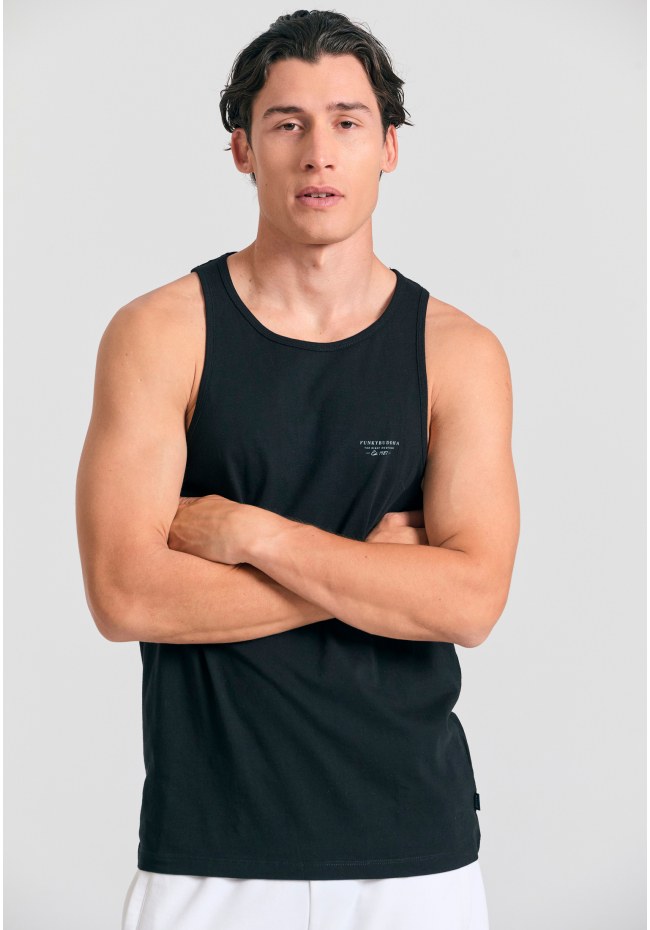 Ανδρικό tank top με logo στο στήθος