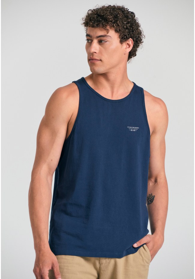 Ανδρικό tank top με logo στο στήθος