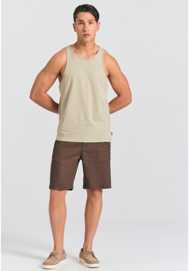 Ανδρικό tank top με logo στο στήθος