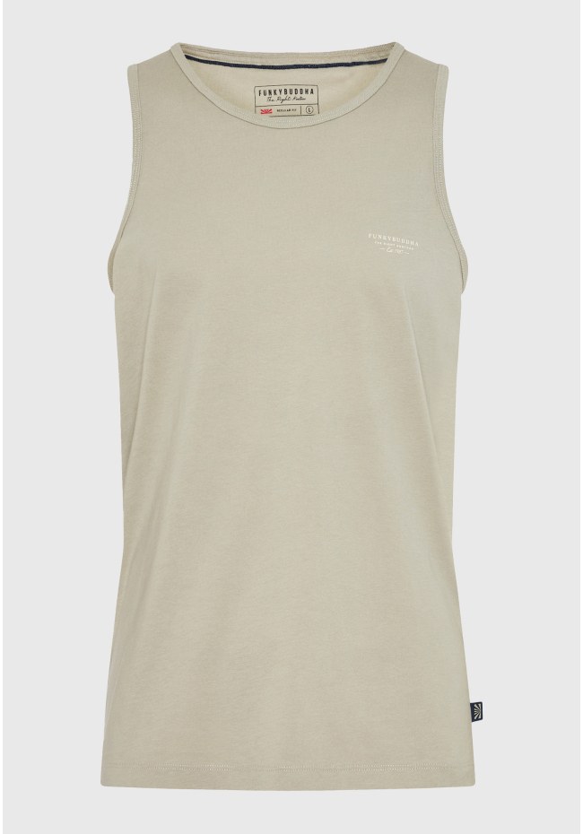 Ανδρικό tank top με logo στο στήθος