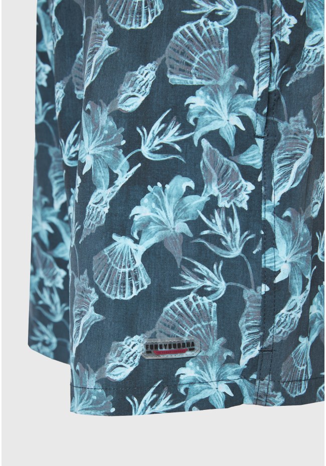 Ανδρικό μαγιό με floral τύπωμα