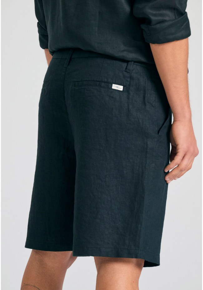 Ανδρική comfort fit λινή βερμούδα