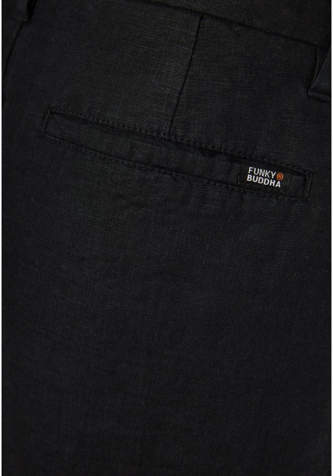 Ανδρική comfort fit λινή βερμούδα
