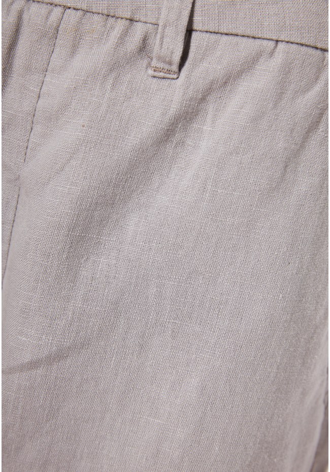 Ανδρική comfort fit λινή βερμούδα
