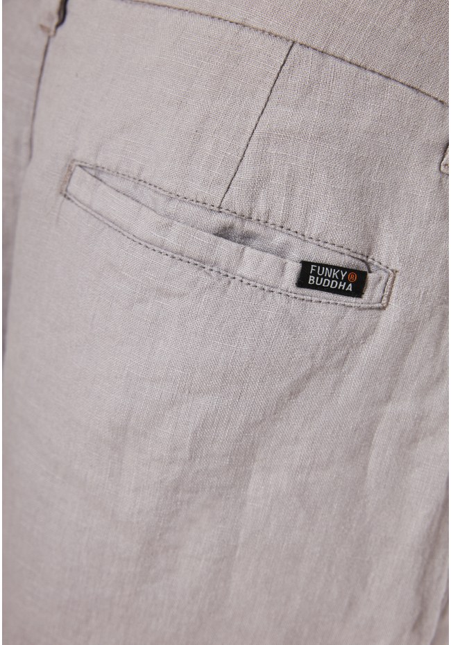 Ανδρική comfort fit λινή βερμούδα