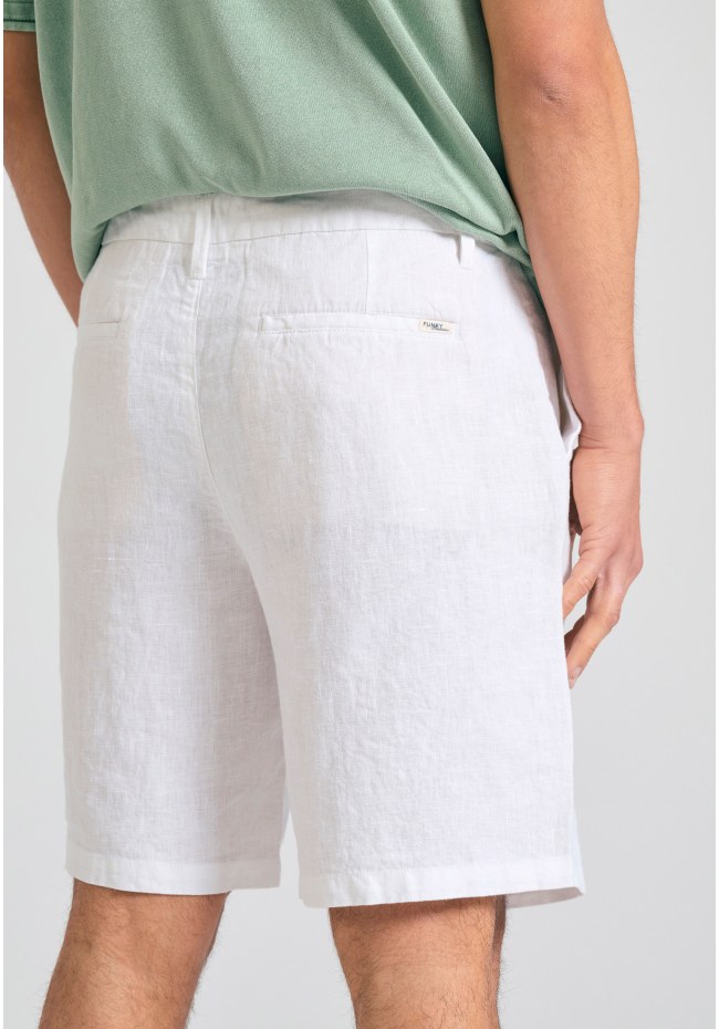 Ανδρική comfort fit λινή βερμούδα