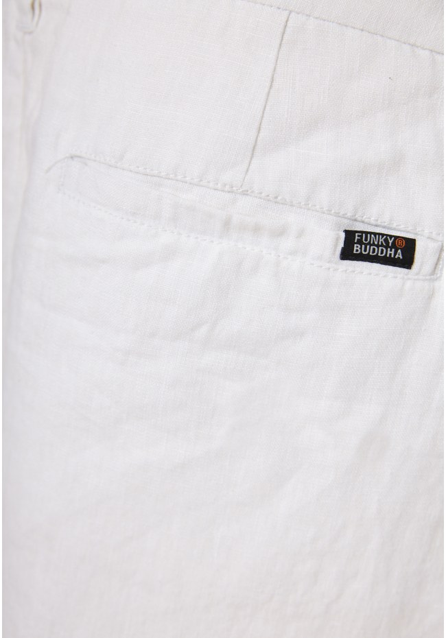 Ανδρική comfort fit λινή βερμούδα