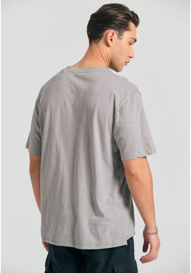 Relaxed fit t-shirt με raw edges