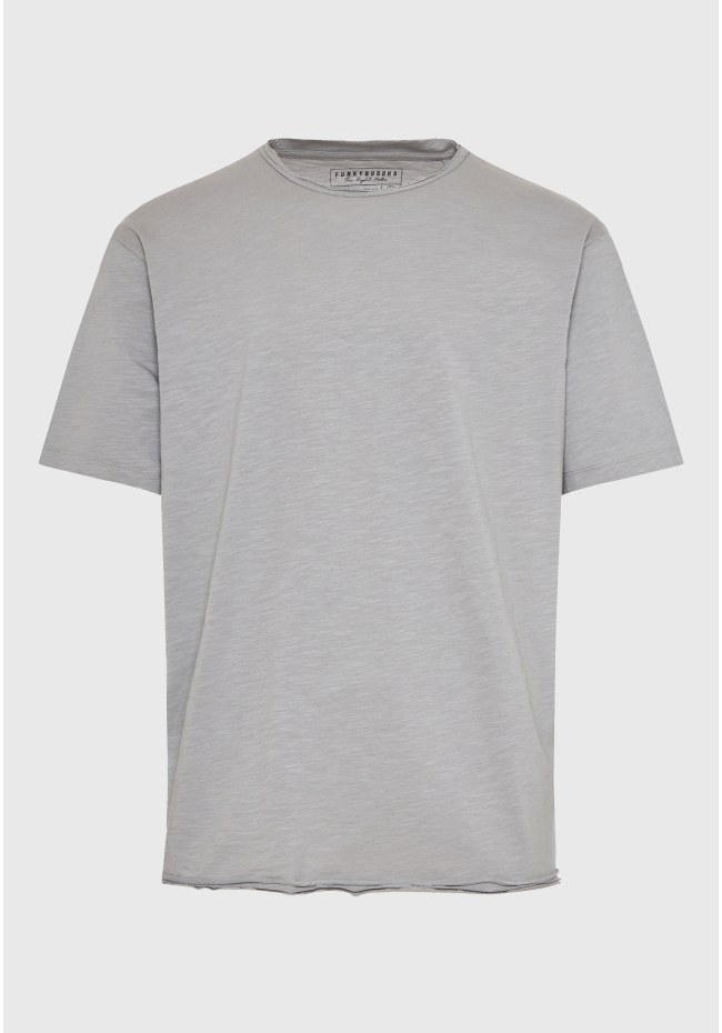 Relaxed fit t-shirt με raw edges