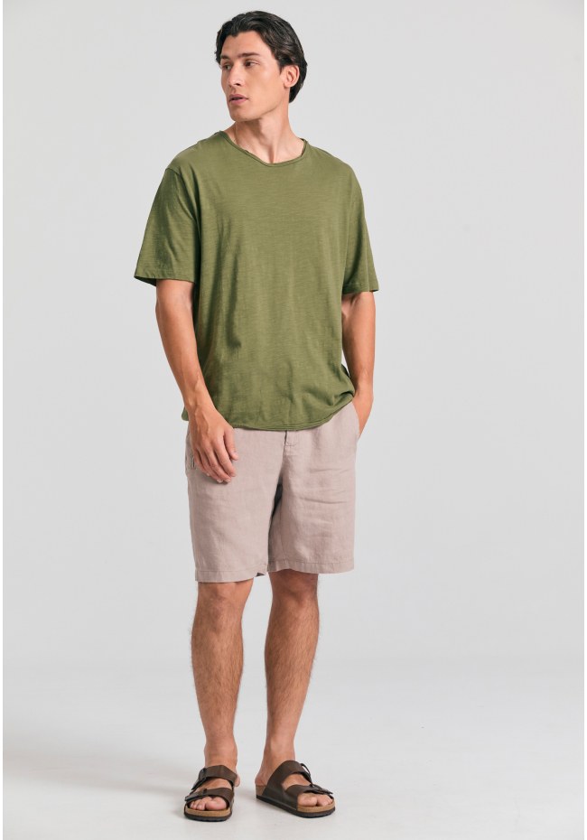 Relaxed fit t-shirt με raw edges