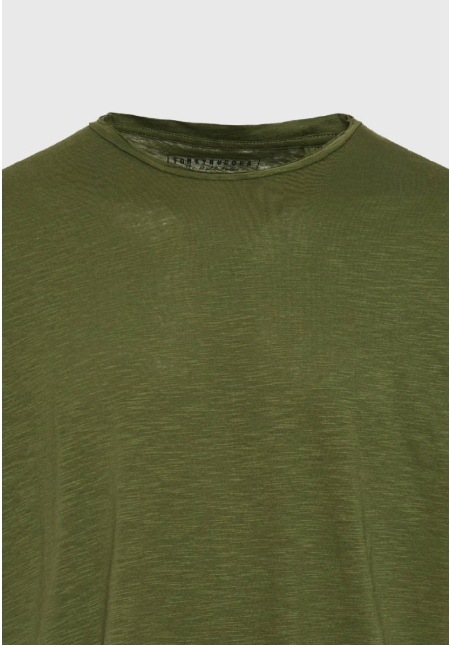Relaxed fit t-shirt με raw edges