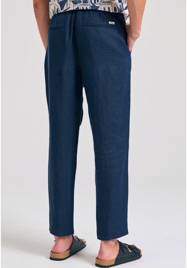 Men's comfort fit linen chino pants