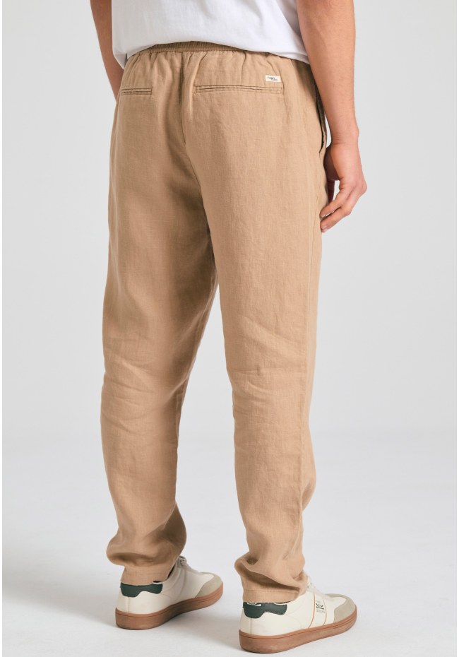 Ανδρικό comfort fit λινό chino παντελόνι