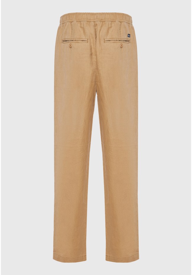 Ανδρικό comfort fit λινό chino παντελόνι