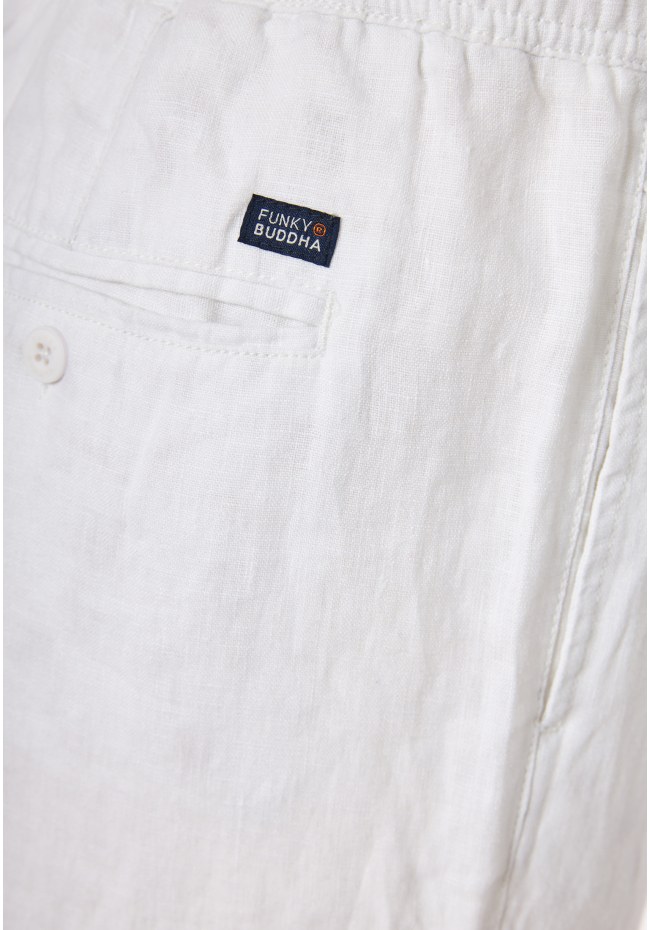 Ανδρικό comfort fit λινό chino παντελόνι