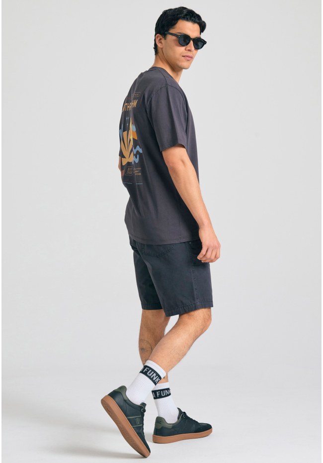 Garment dyed chino βερμούδα