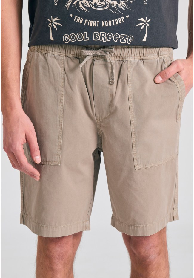 Garment dyed chino βερμούδα