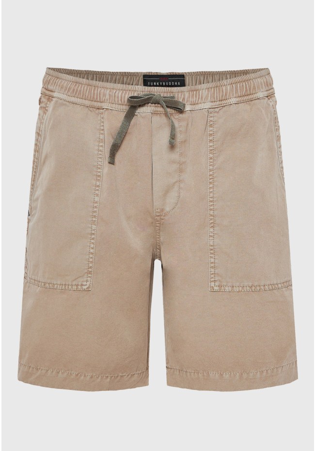 Garment dyed chino βερμούδα