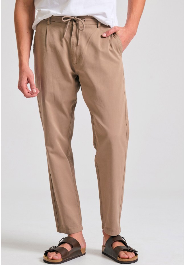 Comfort fit garment dyed chino παντελόνι