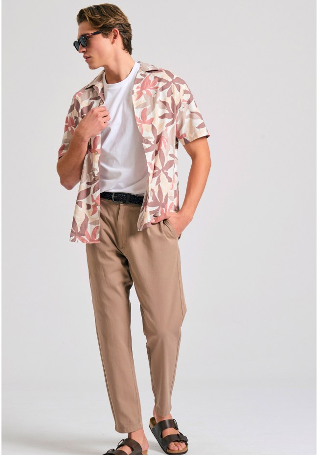 Comfort fit garment dyed chino παντελόνι