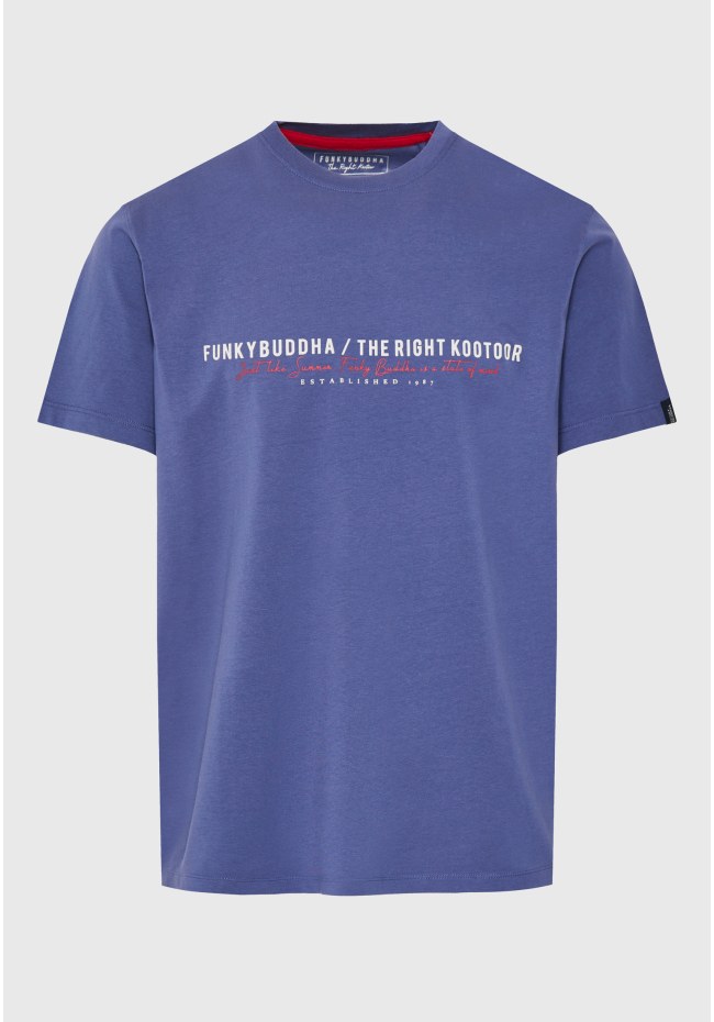 Ανδρικό t-shirt με Funky Buddha τύπωμα στο στήθος