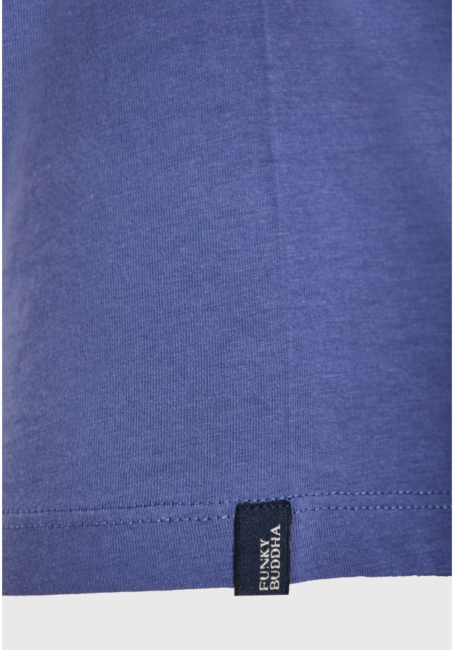 Ανδρικό t-shirt με Funky Buddha τύπωμα στο στήθος