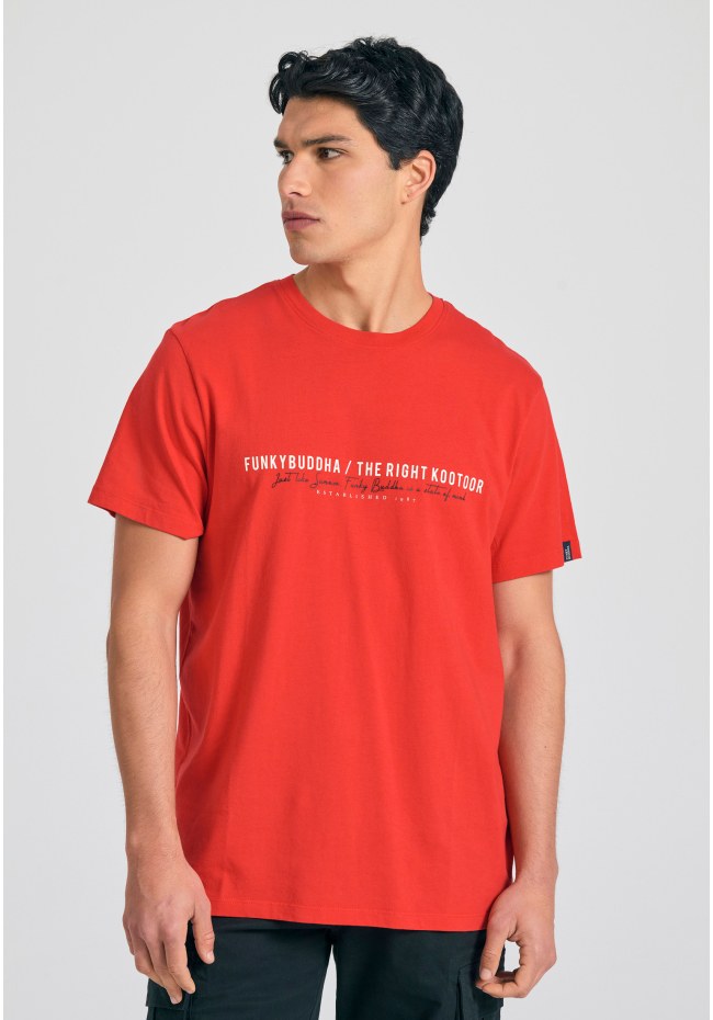 Men's t-shirt with Funky Buddha print on the chest