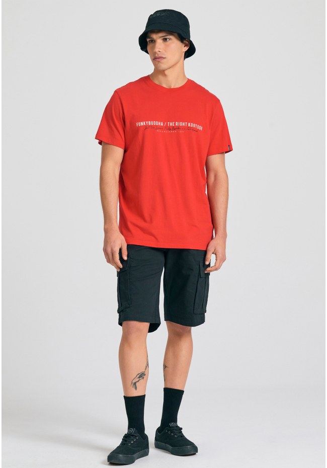 Men's t-shirt with Funky Buddha print on the chest