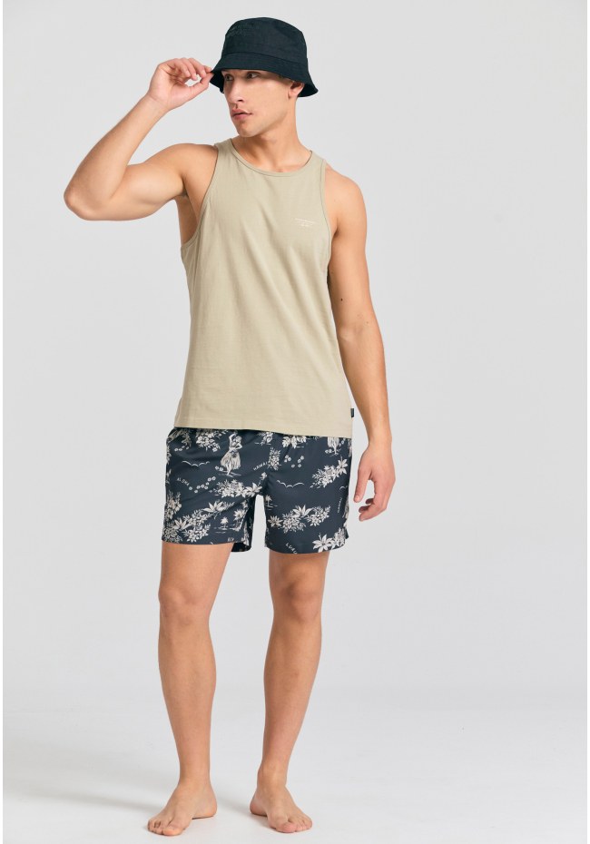 Ανδρικό μαγιό με floral print