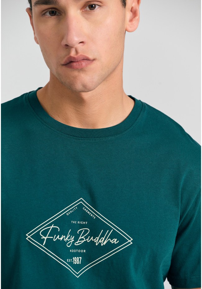 T-shirt με Funky Buddha τύπωμα